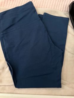Blue High-Waist Leggings