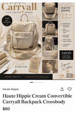Haute Hippie backpack/purse