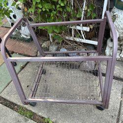 Bird Cage Stand with Tray On Wheels