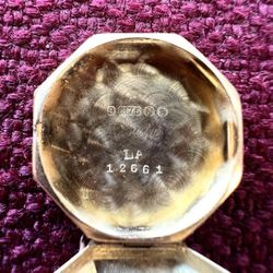 RECORD 1920's Octagon 9K GOLD 15 jewels Manual Wind ladies's watch Swiss made.