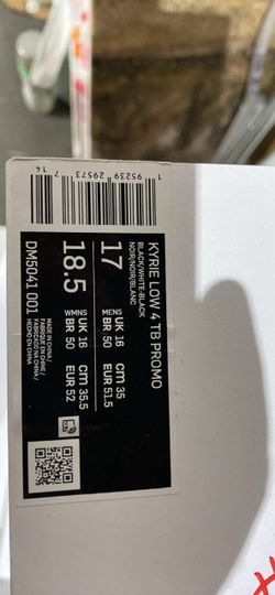 Nike Kyrie Low 4 TB Promo Sneakers Size 17