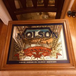 Vintage Molson  Canada Beer Mirror (20x16)