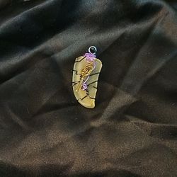 Wire Wrapped Gem Pendant 