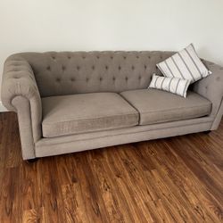 Nice Light Grey Couch 