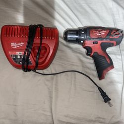 Milwaukee Drill And Charger (No Battery)