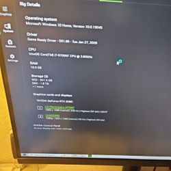 Very Good Gaming overclocking computer full setup. I7 16gh ram/2 1tb HDs 2060 gpu