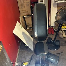 Fitness Gear bench And Dumbbells 