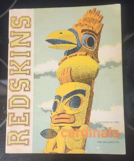 1963 Redskins vs Cardinals Game Program