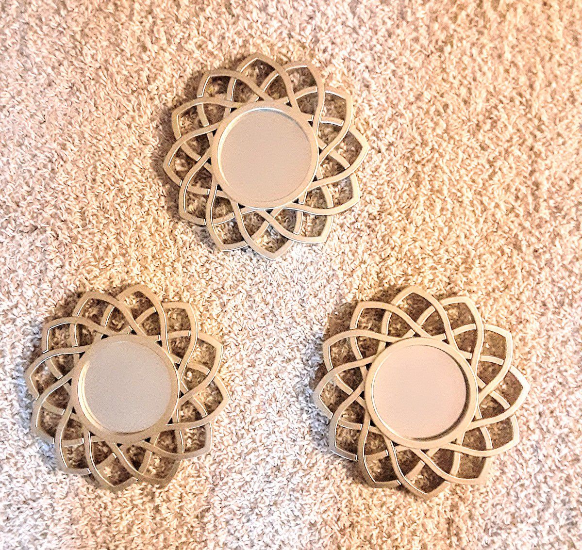 REDUCED PRICE Gold Mirror set of 3