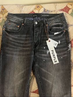 Purple jeans