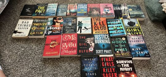 Large Lot of Fiction & Thriller Paperbacks