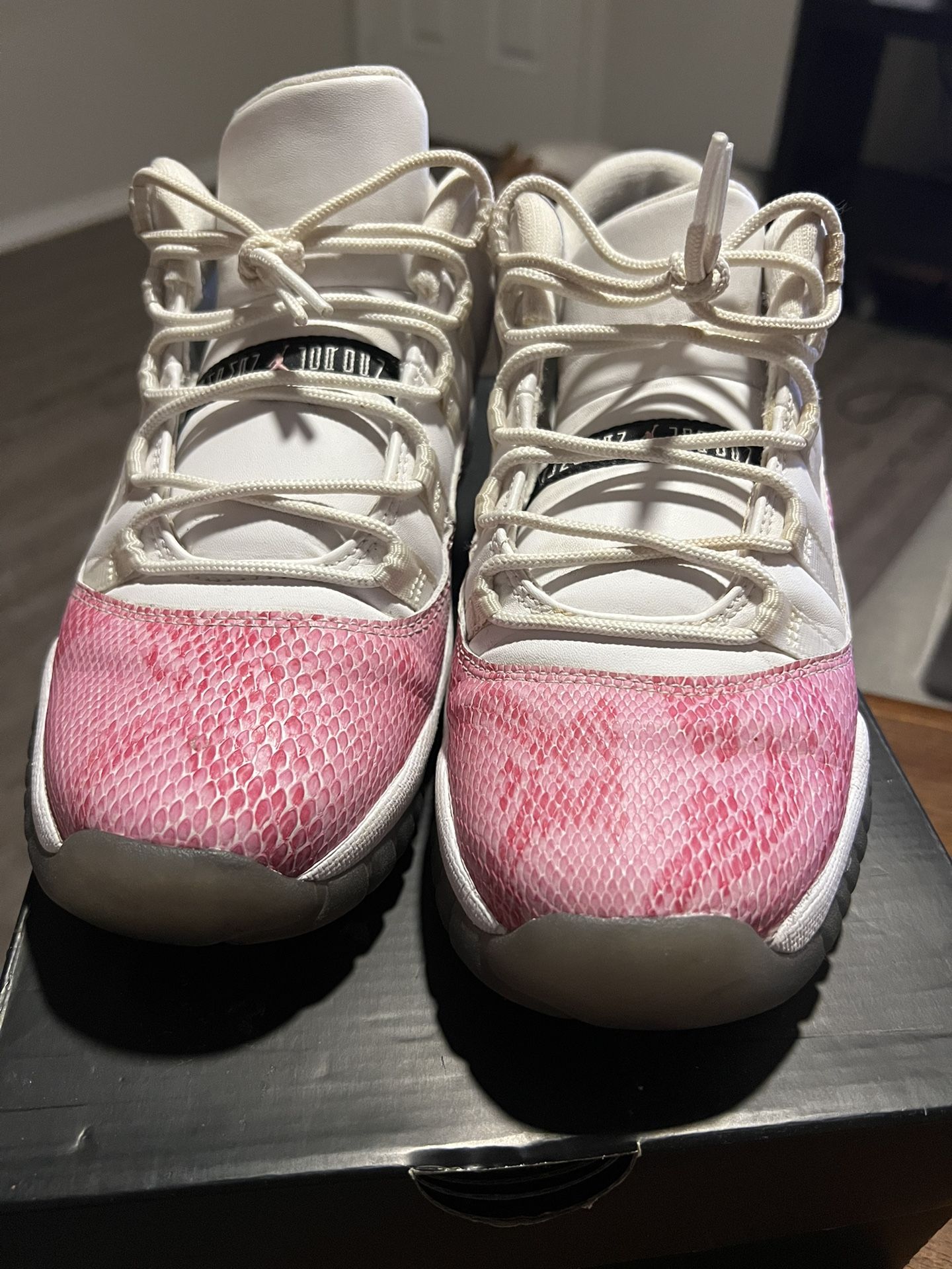 womens jordan 11 pink snakeskin