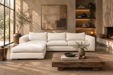 Mario Capasa Feathered down sectional sofa couch (Like New)
