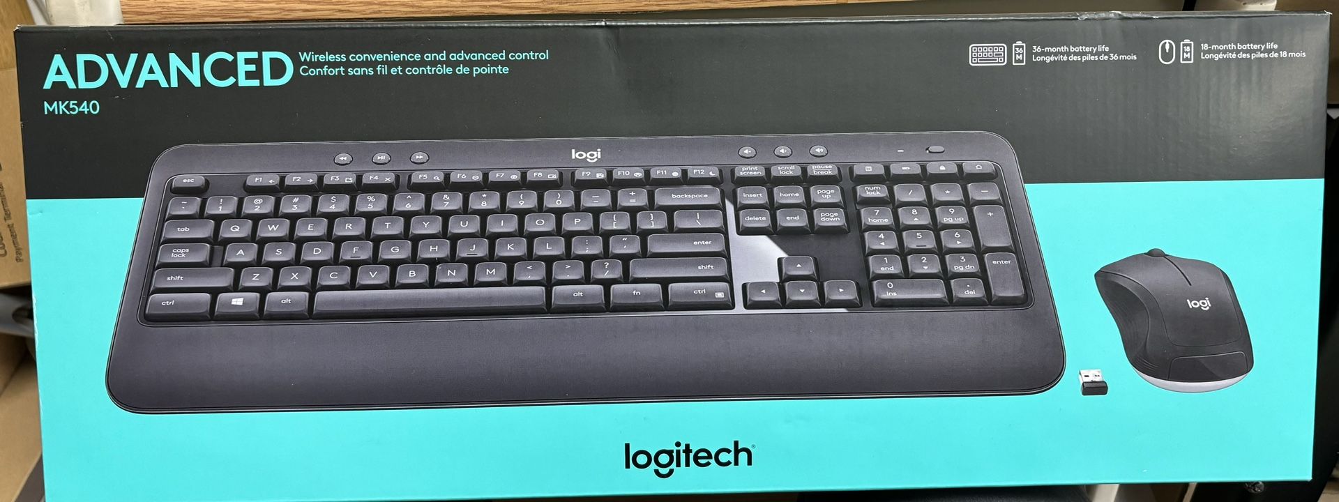Logitech MK540 Wireless Keyboard Mouse Combo
