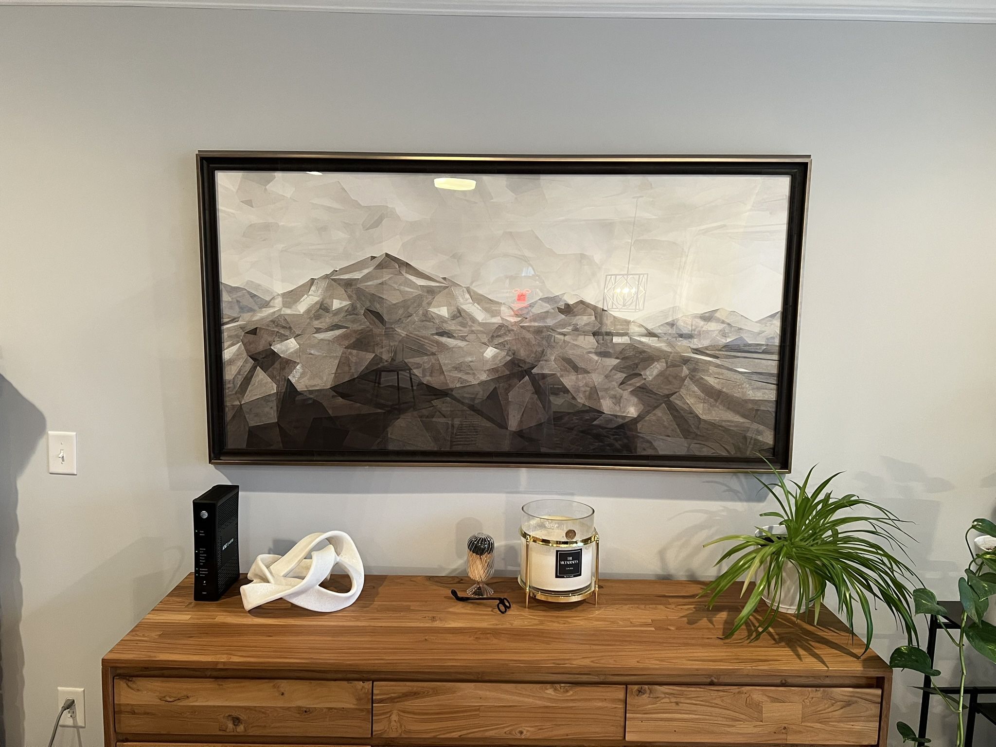 Framed Mountain Picture