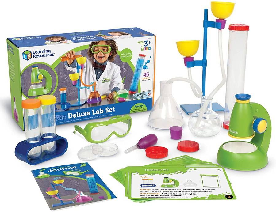 Learning Resources Primary SciencDeluxe Lab Se, Science Kit, 45 Piece Set, Ages 3+