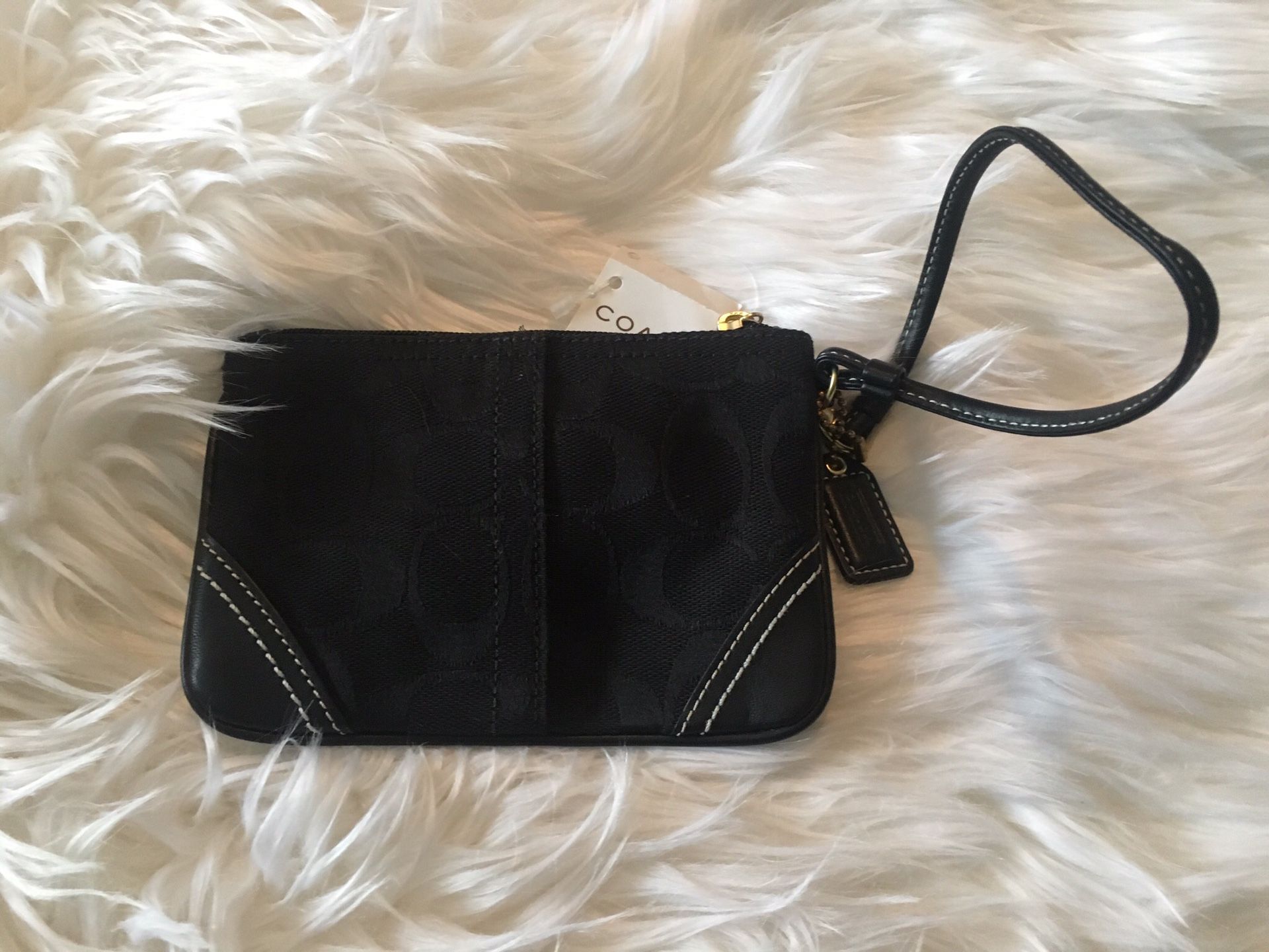 Authentic Black Coach Wristlet