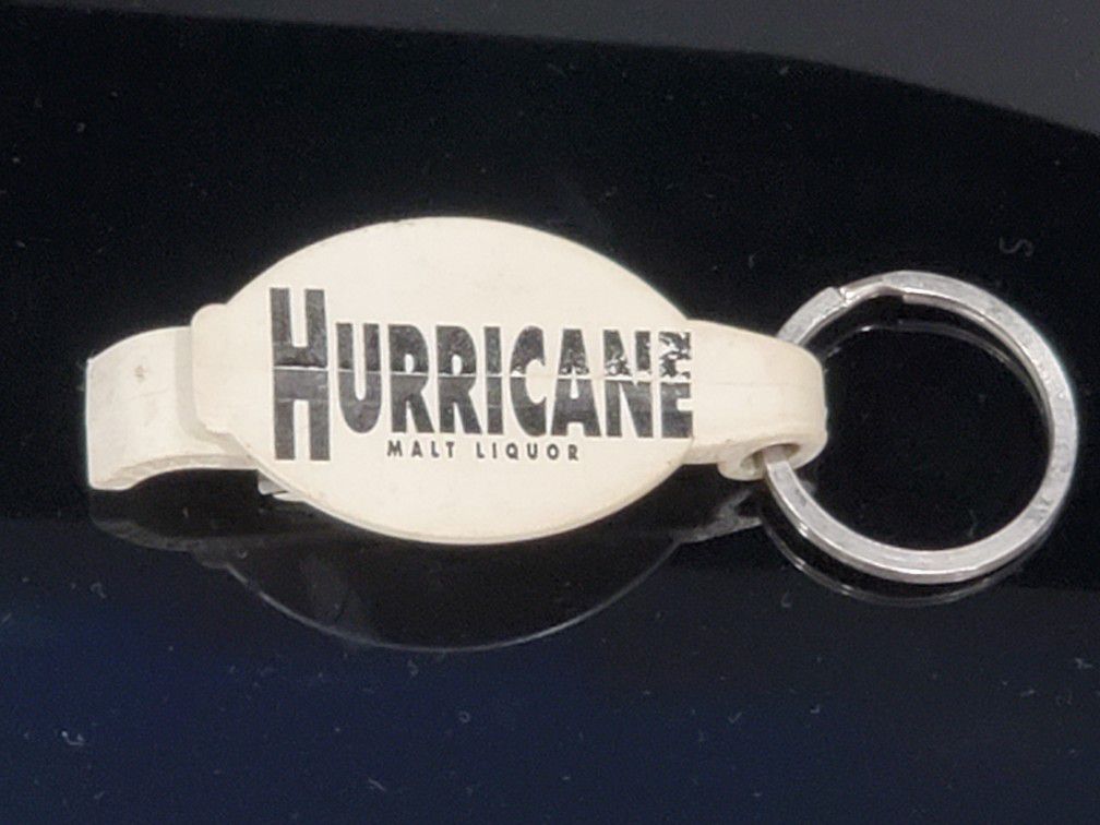 hurricane malt liquor key keychain bottle opener