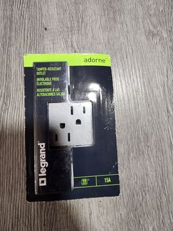 LEGRAND adorne 15 Amp 125-Volt Tamper Resistant Duplex Outlet, Graphite