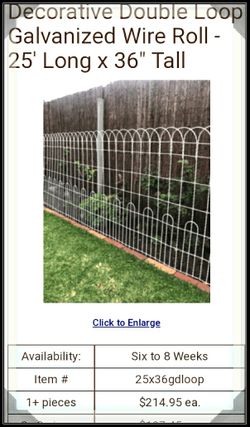 Popular Antique Double Loop Woven Wire Shabby Chic Cottage Fence For Sale In Cincinnati Oh Offerup