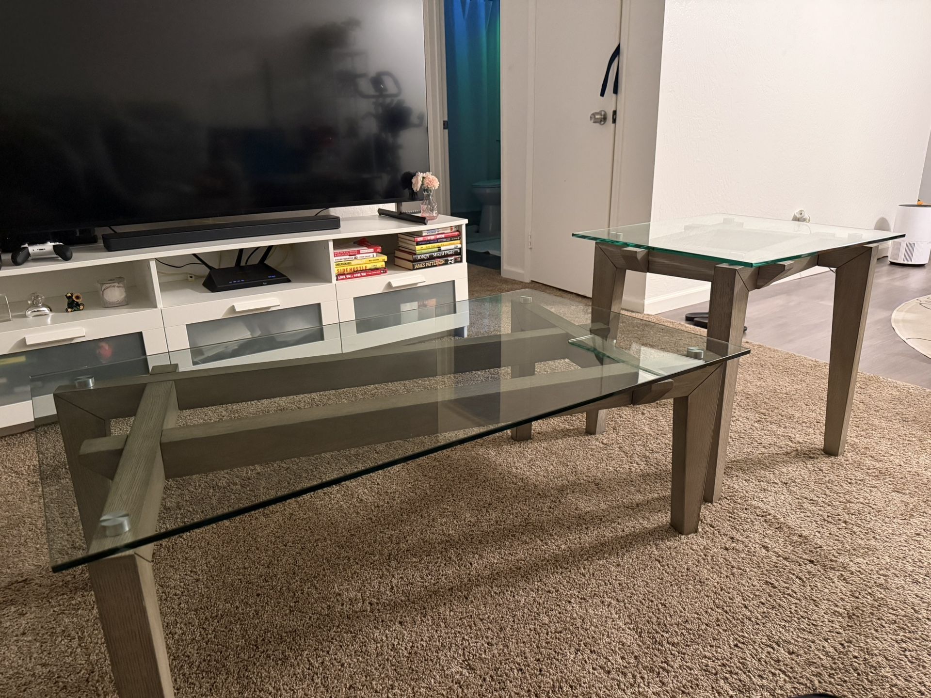 1 Coffee Table, 2 Side Tables