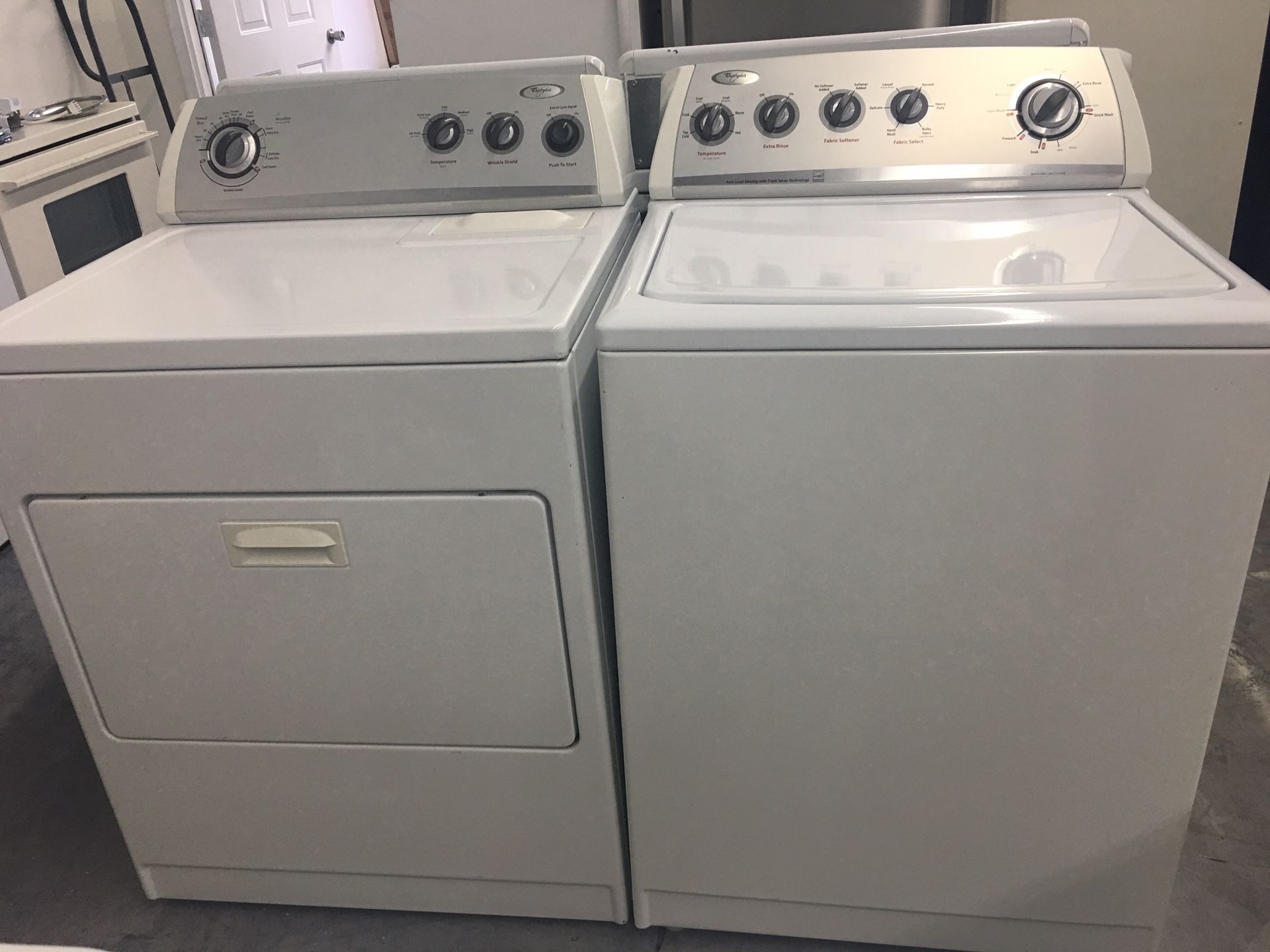 WHIRLPOOL WASHER AND DRYER SET! 5 month warranty