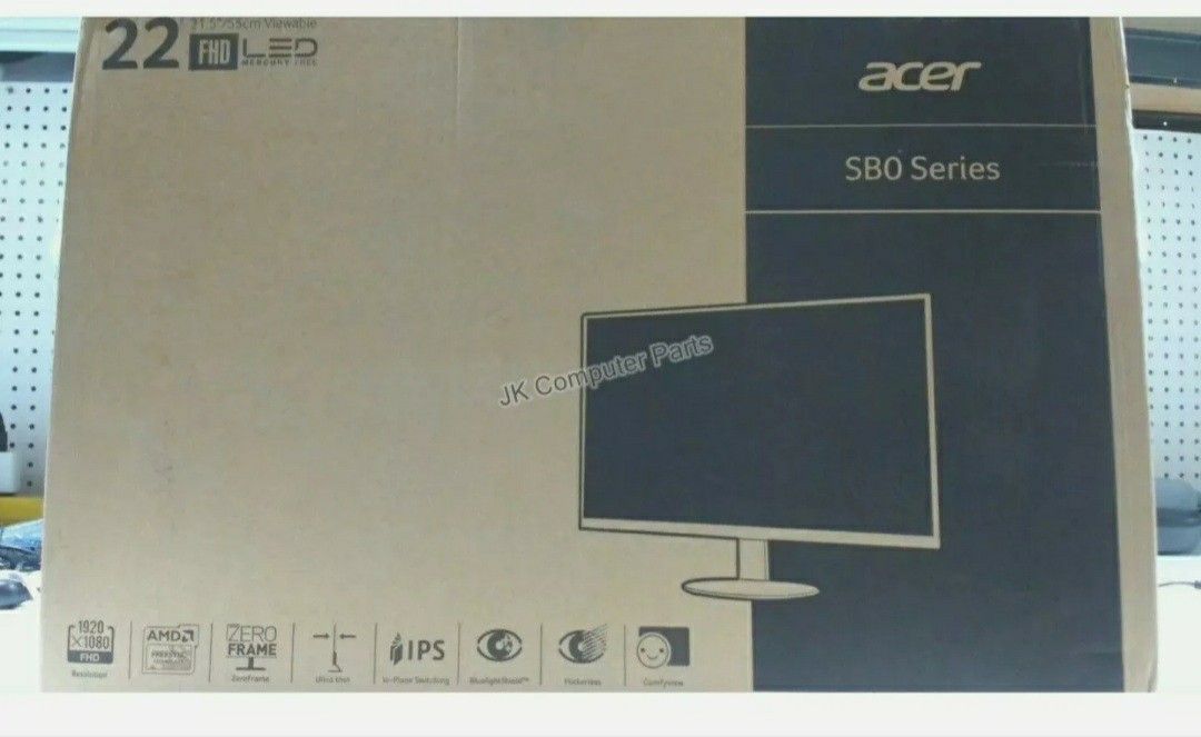 Acer SB220Q 21.5 Inch Full HD IPS 75 Hz