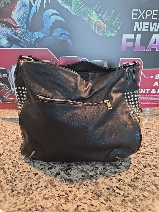 Leather Bag Rhinestones Spikes Punk Rock