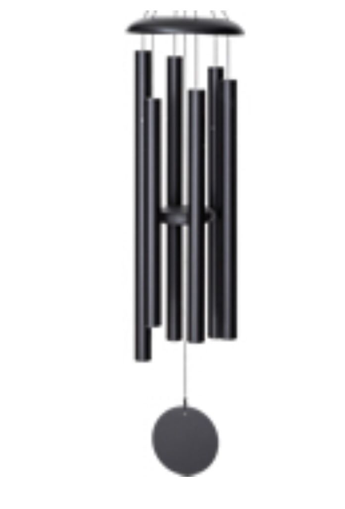 Gentle Spirits Wind Chimes, 44” Black, Scaled To The Tune Of C, Originally $150