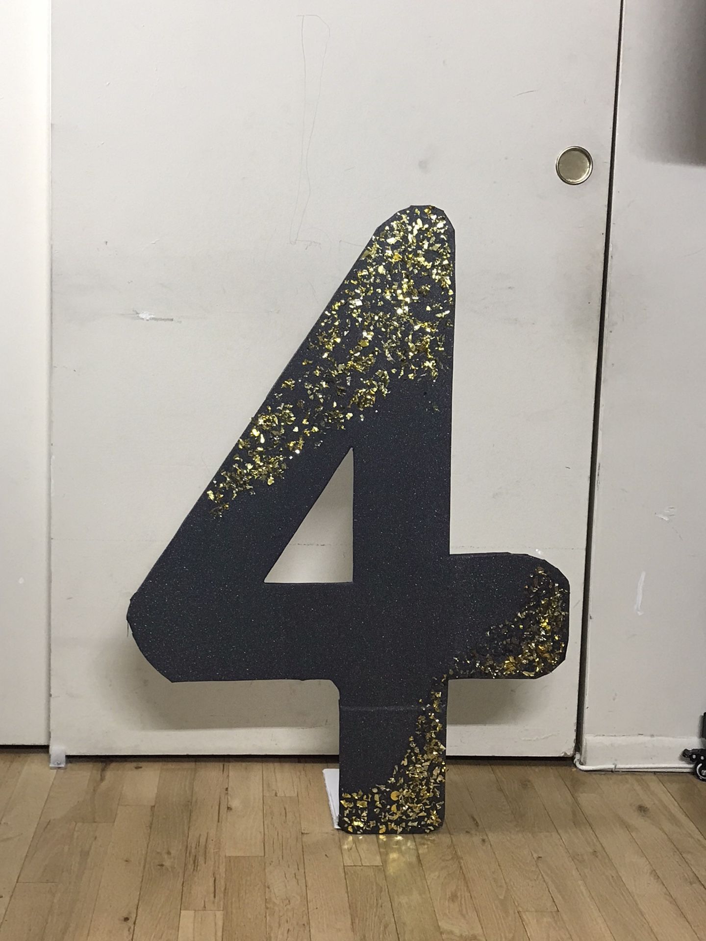 Number 4 foam for sale. 3 feet We can make any numbers or letters in any color or any design