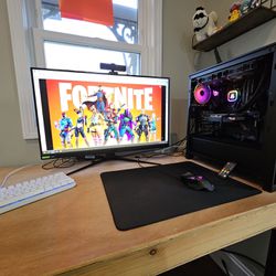 1080p Gaming Pc Setup, Great For AAA Games