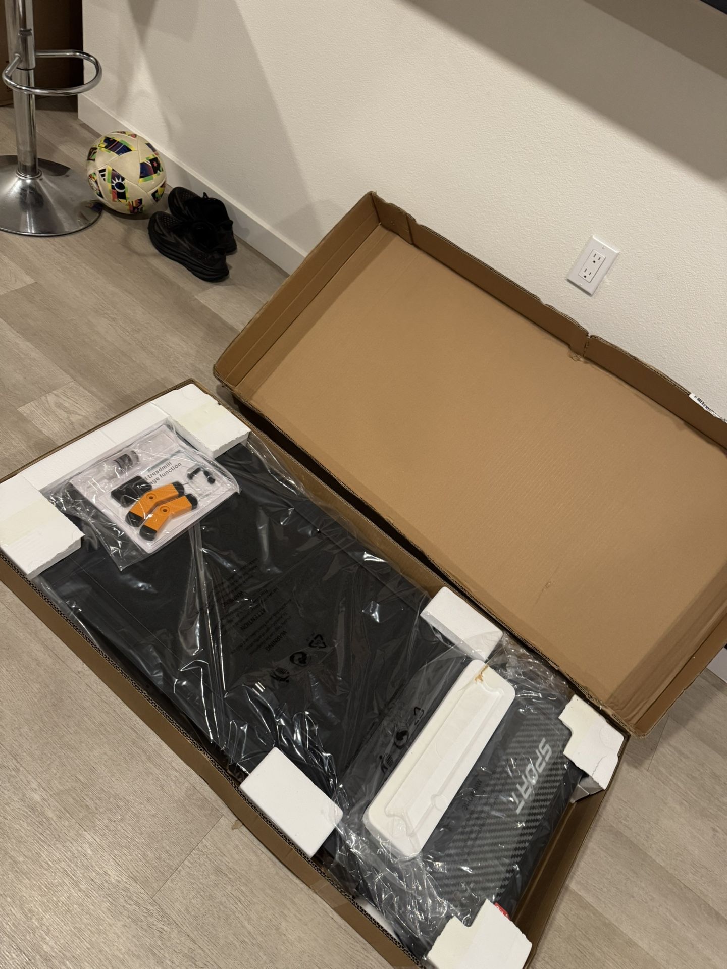 Compact 2-in-1 Walking Pad Treadmill with Incline & Foot Massager – 330 lbs Capacity, Remote & LED Display