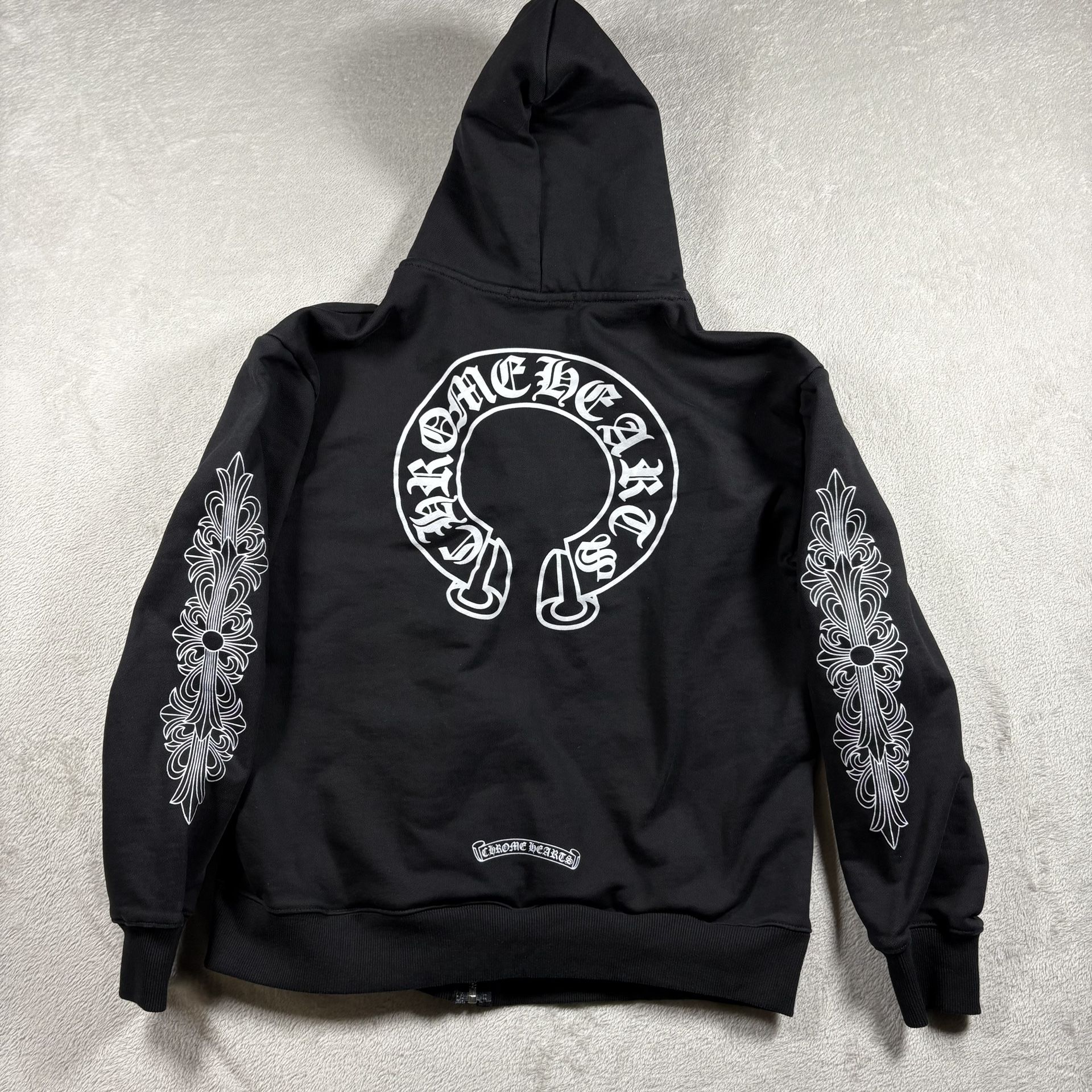 Chrome Hearts Horse Shoe Parker Cotton size Medium Black floral cloth sleeve