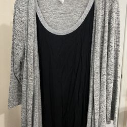 Gray Cardigan Size L