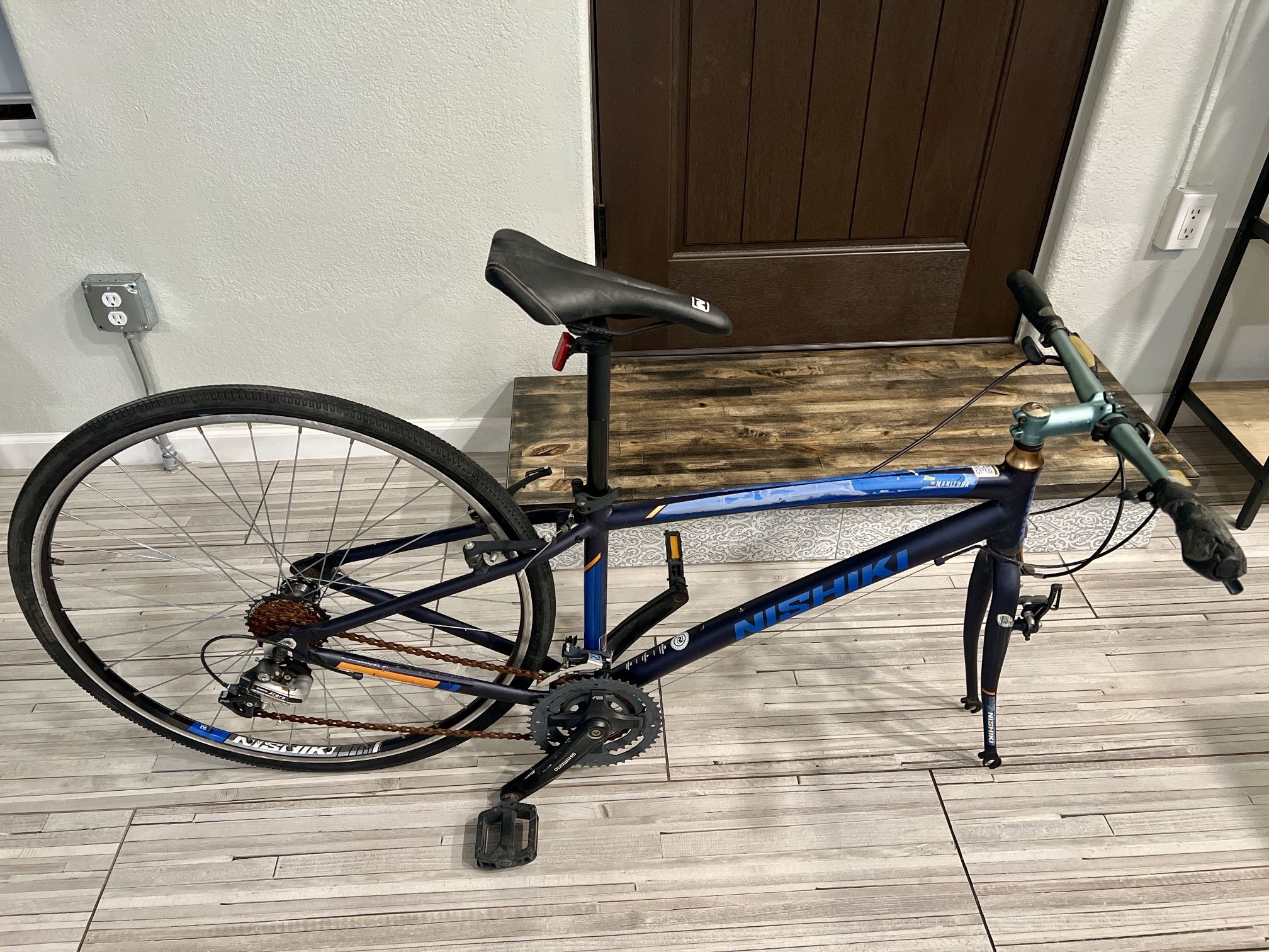Nishiki Manitoba Hybrid Bike (Small 15”) — Needs Front Wheel