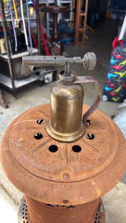 Small vintage brass torch