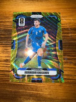 Panini Prizm 2026 FIFA World Cup Abdukodir Khusanov Uzbekistan #446 02/10