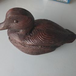 Vtg Red Mill Resin Mallard Duck Statue 