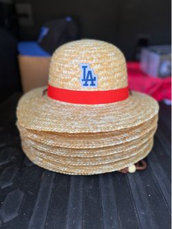 Dodgers one piece straw hat