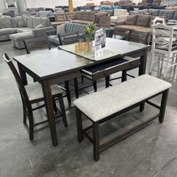 Counter Height Dining Table Set 