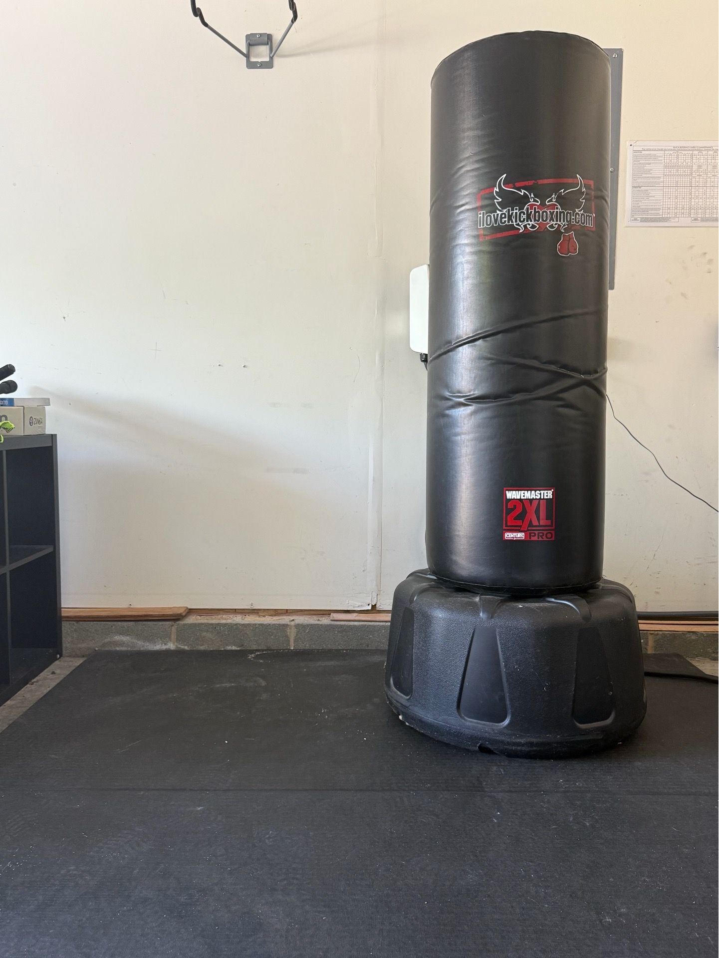ILKB branded kickboxing bag, base and mats