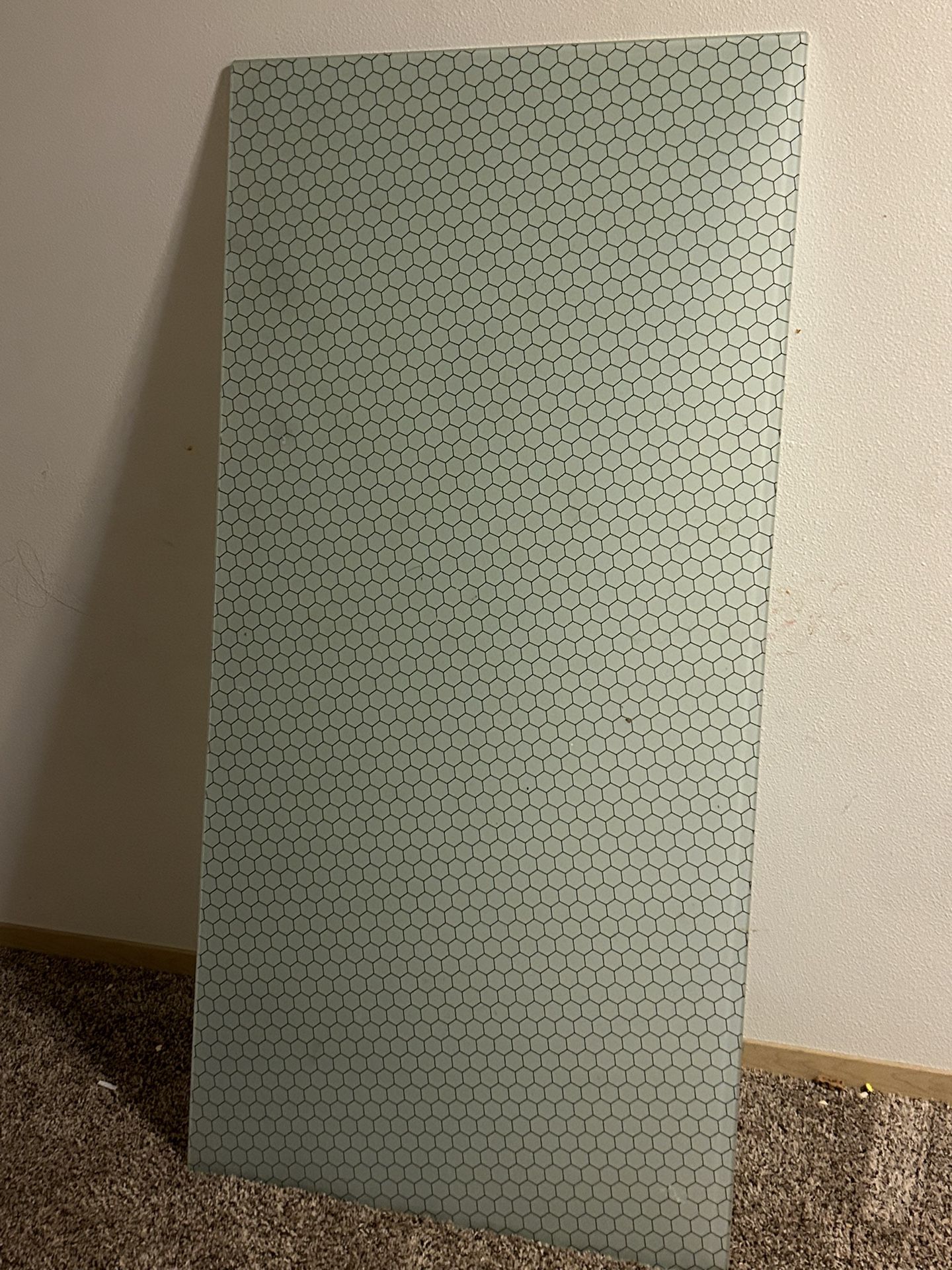 IKEA Honeycomb Glass Desk Top