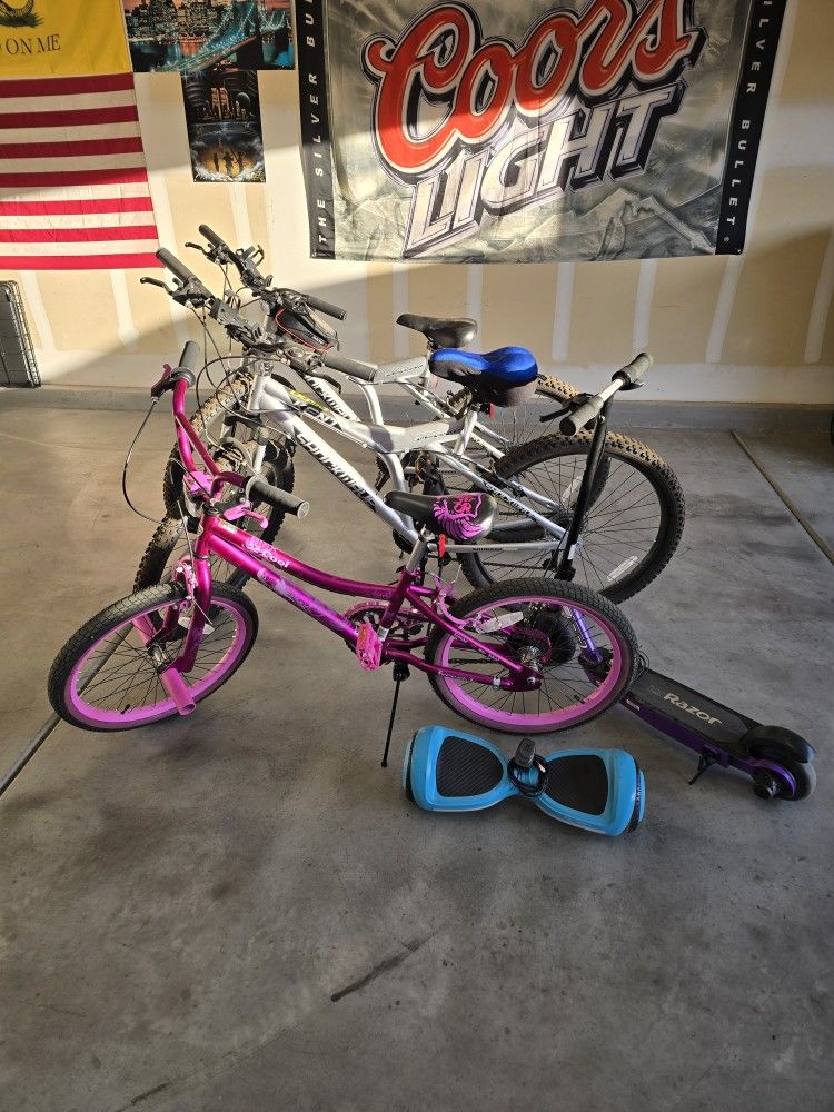 Bikes, Scooter, Hover Board