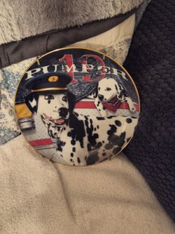 This Is A Collection Plate. On The The First It Said Pumper 19. On The Back Said The Captain