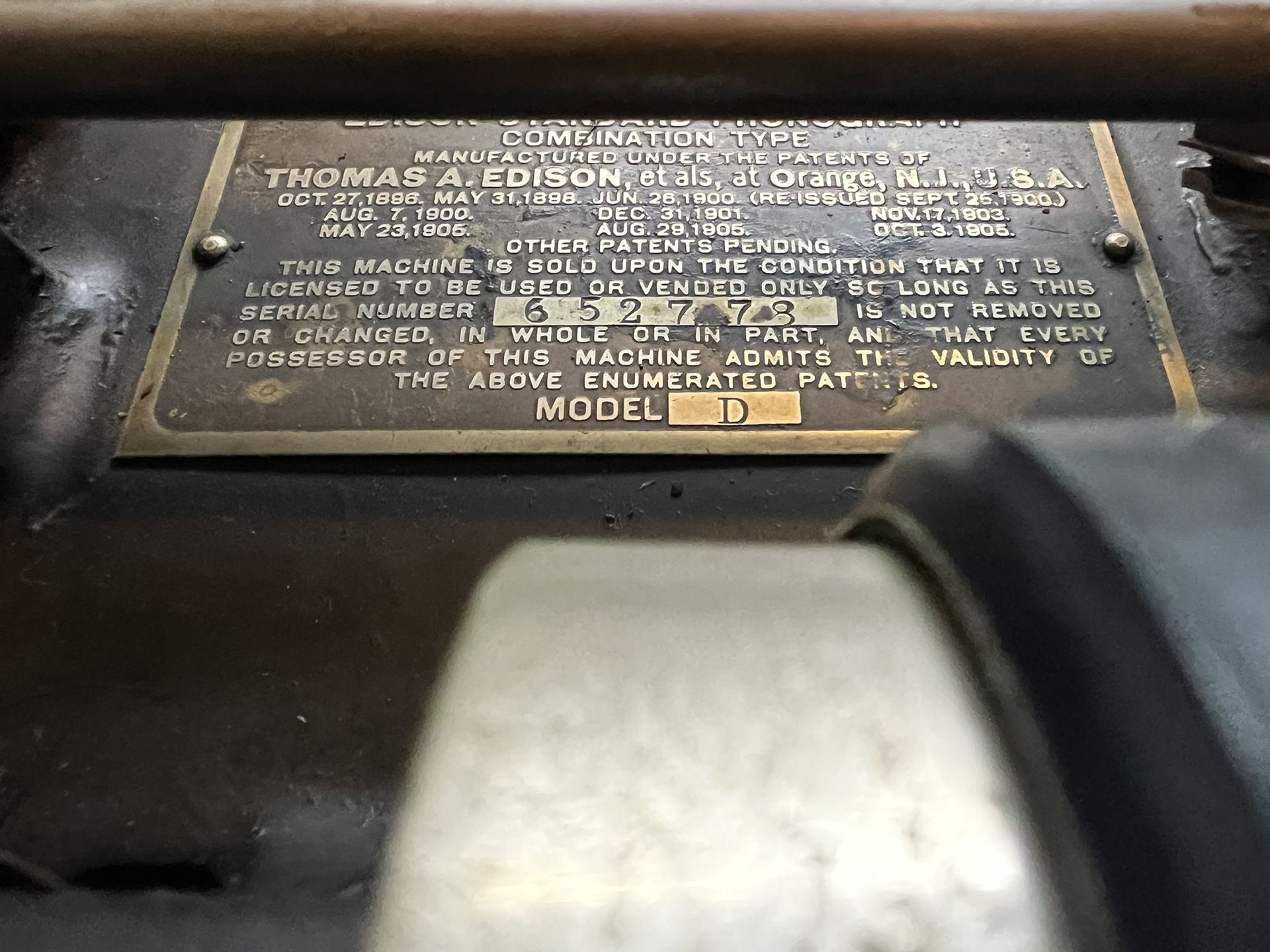 Antique Edison Standard Phonograph 