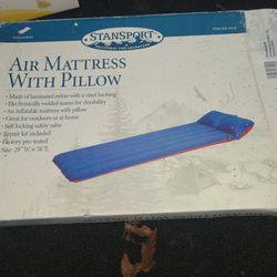One Person Air Mattress With Pillow 