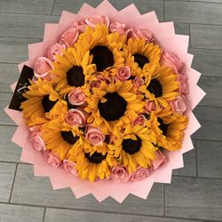Sunflower Rose bouquet 🌻 flower Bouquet 