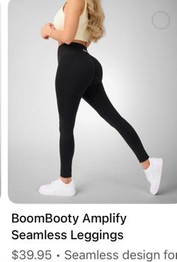 BoomBooty leggings rose color and black. One for $20 or both for $30..