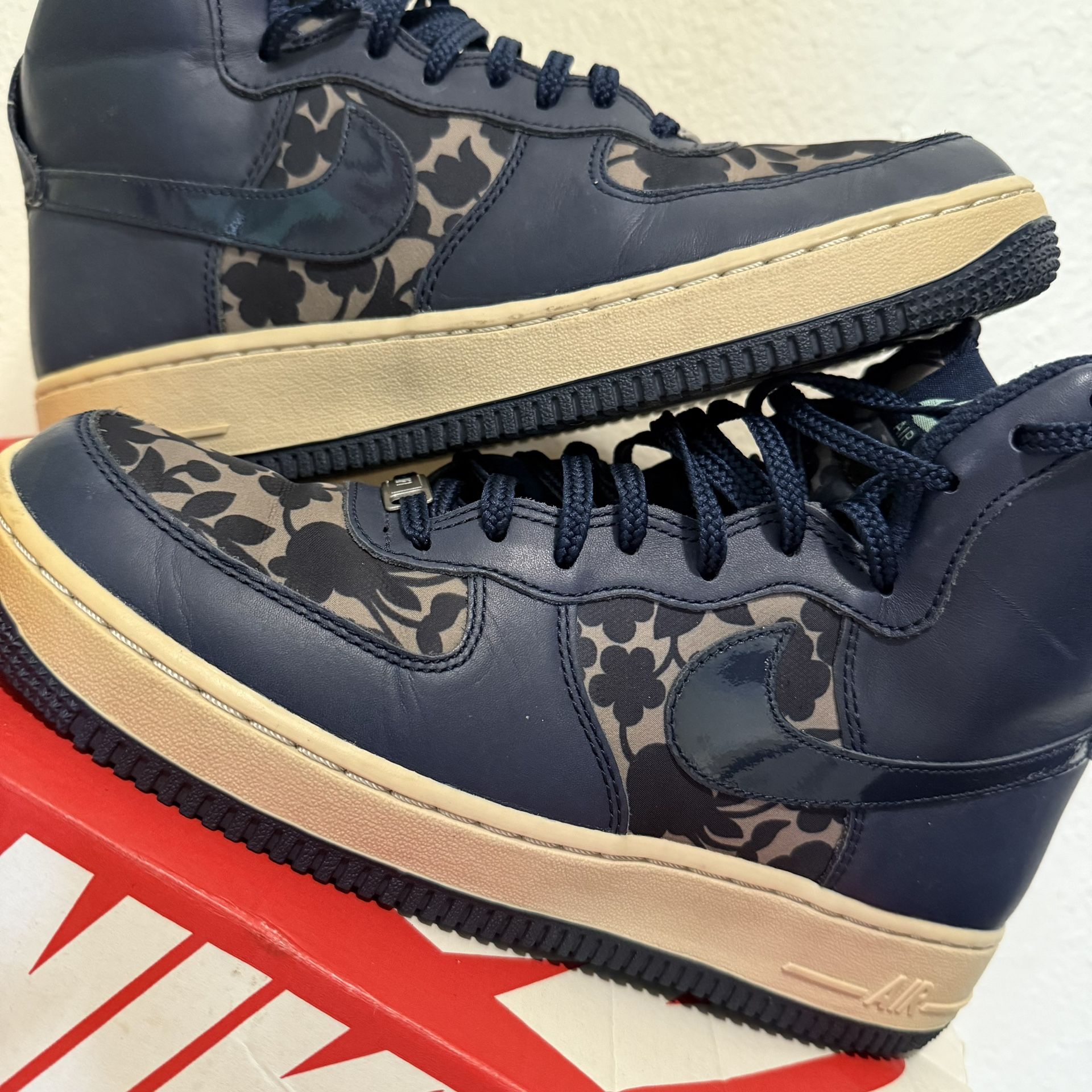 Nike Air Force 1 Hi Liberty QS Cargo Khaki/Obsidian Womens Size 9 