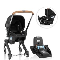 NEW Evenflo Shyft DualRide Infant Car Seat Stroller Combo in Oynx 3-30lbs